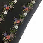 Elegant Black Beaded Floral Abaya for Women