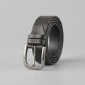 LEVI'S Men's Black Grained Leather Belt with black Buckle