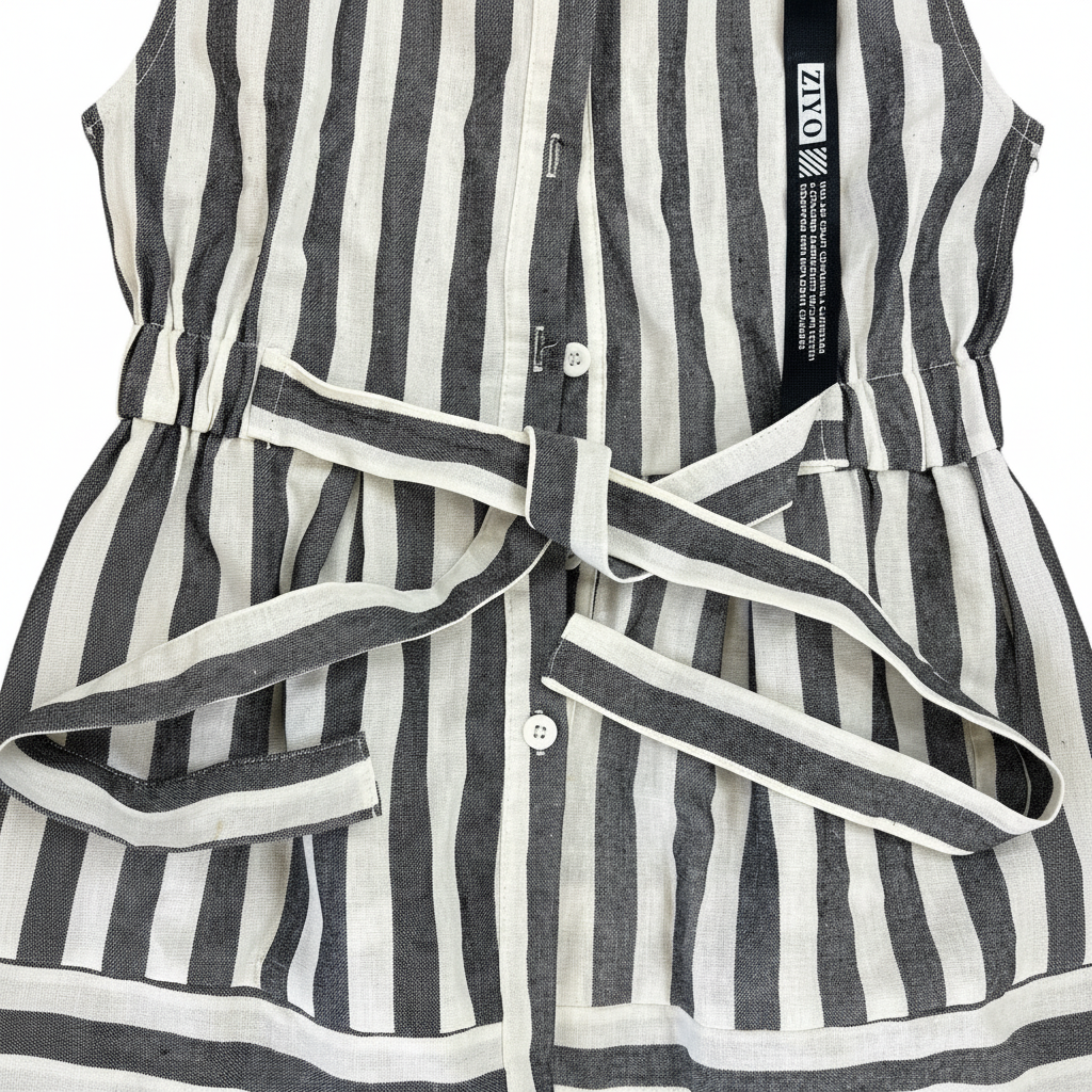 Atmosphere Women's Striped Tie-Waist Tunic Shirt