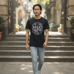 anko Black Merry Christmas Graphic T-Shirt Regular Fit XL