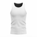 LIVERGY Men's Classic White Ribbed Cotton Tank Top