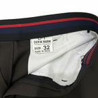 DERIK MARK Men's Slim-Fit Black Cotton Chino Trousers