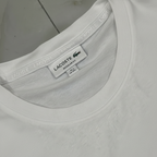Lacoste Men's White Regular Fit Logo T-Shirt - 3XL