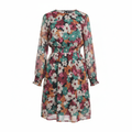 Esmara Women's Long Sleeve Floral Abstract Dress