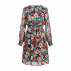 Esmara Women's Long Sleeve Floral Abstract Dress