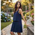 Esmara Women's Navy Blue Jersey Romper - Size 8/10