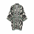 Esmara Women's Linen Abstract Print Kimono