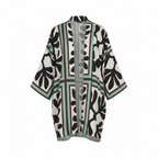 Esmara Women's Linen Abstract Print Kimono