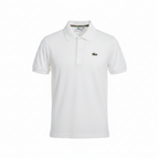Lacoste Men's White Cotton Pique Polo Shirt