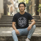 anko Black Merry Christmas Graphic T-Shirt Regular Fit XL