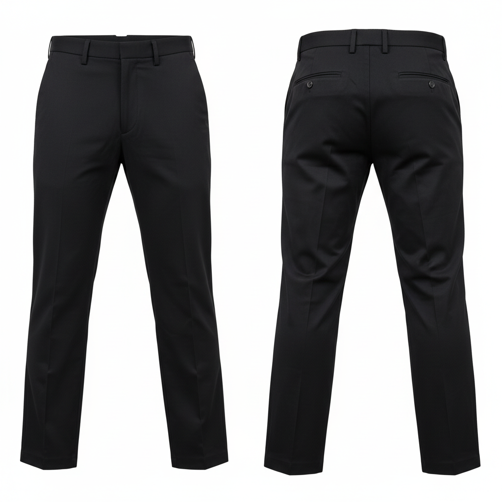 Uniqlo Men's Black Slim Fit Cotton Chino Trousers