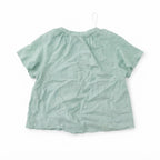 Women's Sage Green Linen Relaxed Button-Down Blouse