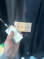 Elegant Black Beaded Polyester Abaya