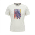 MEXX Women's White Graphic Palm Leaf T-Shirt