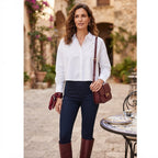 esmara Women's Classic White Relaxed Cotton Button-Up Shirt