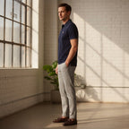 Burberry Burberry Navy Blue Short Sleeve Piqué Polo Shirt