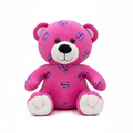 Pink Superman Logo Plush Teddy Bear