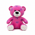 Pink Superman Logo Plush Teddy Bear