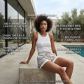 Heather Grey Jersey Lounge Shorts with Peach Drawstring