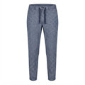 BANANA REPUBLIC Men's Blue Textured Linen Blend Drawstring T