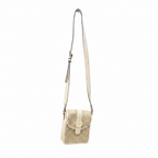 COACH Signature Monogram Canvas Crossbody Bag in Beige