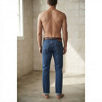 Levi's Indigo Blue Straight Leg Jeans with Button Fly