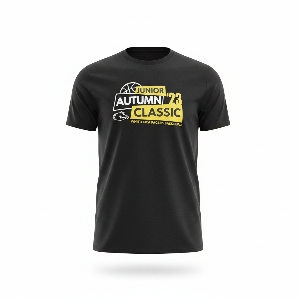 Prime Athletic Whittlesea Pacers Basketball T-Shirt Black XL