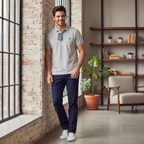 Polo Ralph Lauren Men's Grey Heather Pique Polo Shirt