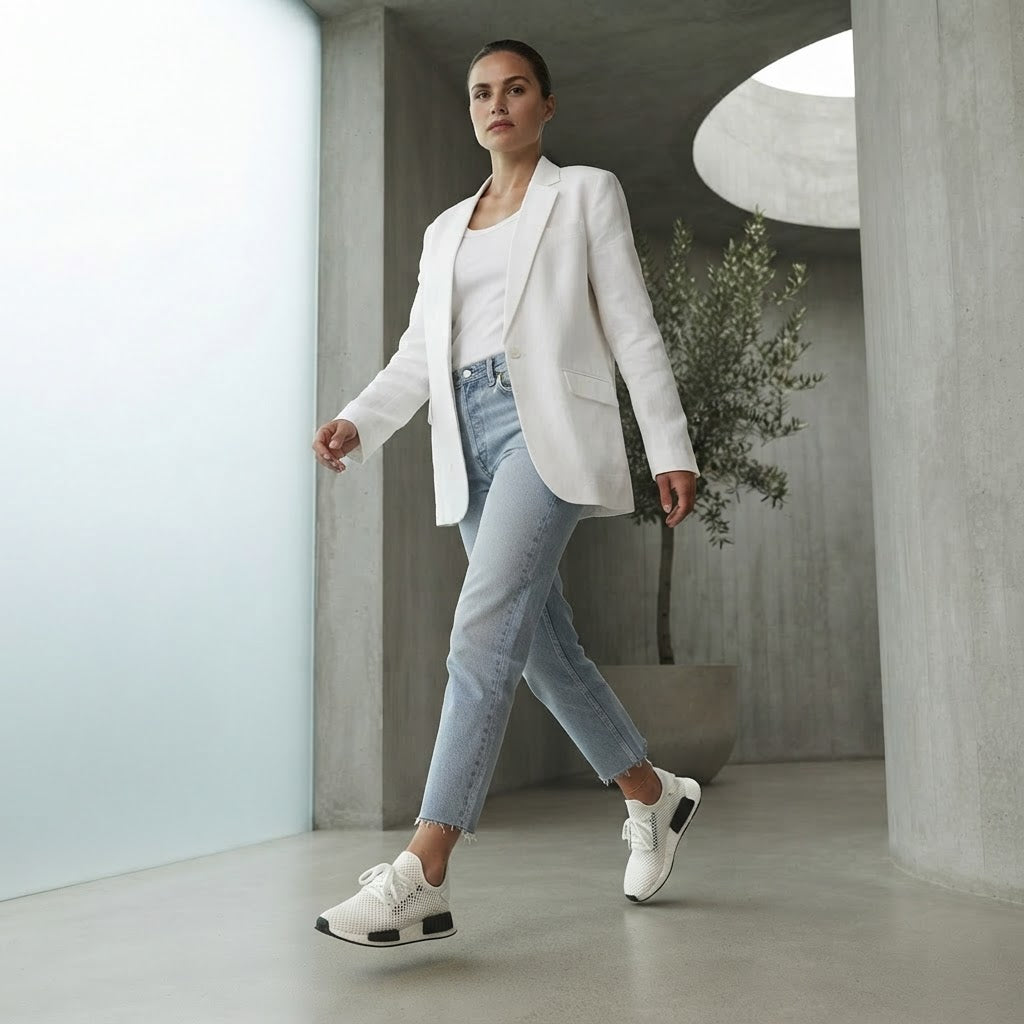 adidas Adidas Deerupt White Mesh Lifestyle Sneakers