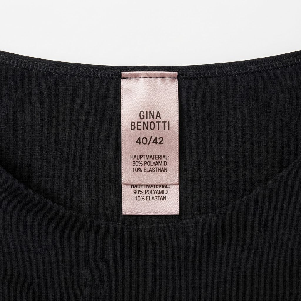 Sleek Black Cotton Blend Thong with Bow Detail