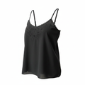 H&M Women's Pink Satin Lace Trim Nightwear Camisole