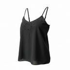 H&M Women's Pink Satin Lace Trim Nightwear Camisole