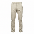 max Men's Beige Straight-Leg Cotton Chino Trousers