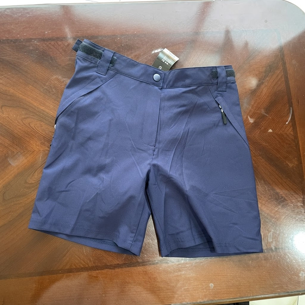 Navy Blue Performance Hiking Shorts with Adjustable Waist