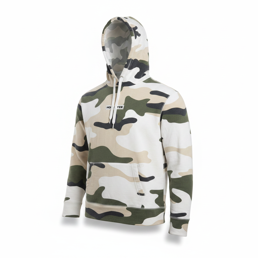 Hollister Camouflage Pullover Hoodie Men's Small