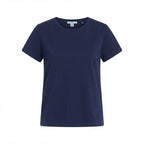 KOOKAÏ Navy Blue Short Sleeve Crew Neck Cotton Jersey T-Shir