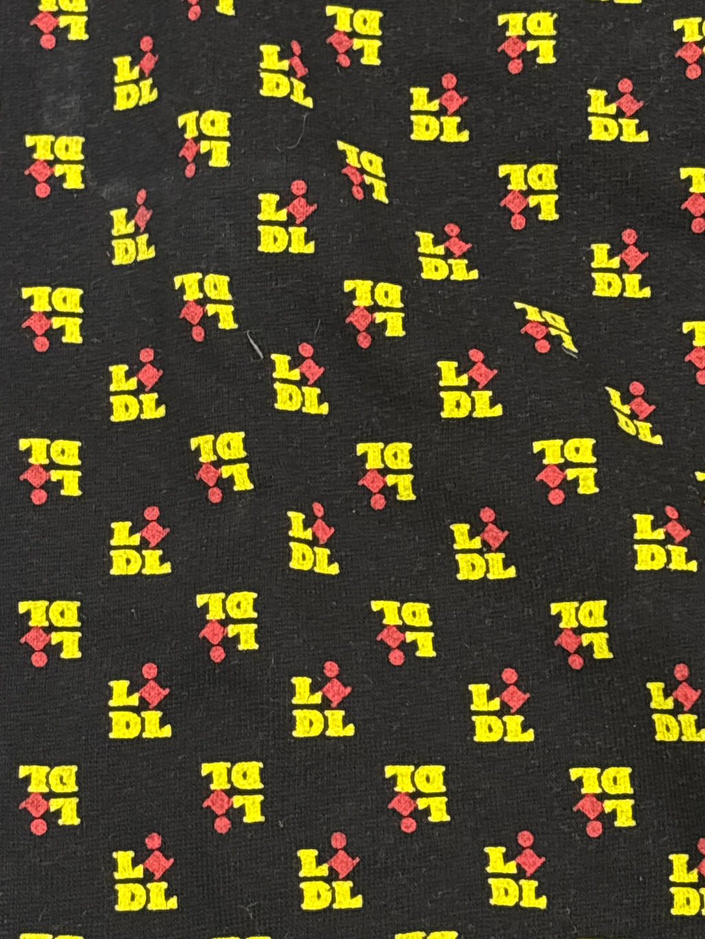 Livergy Men's Black Lidl Logo Print Cotton Joggers