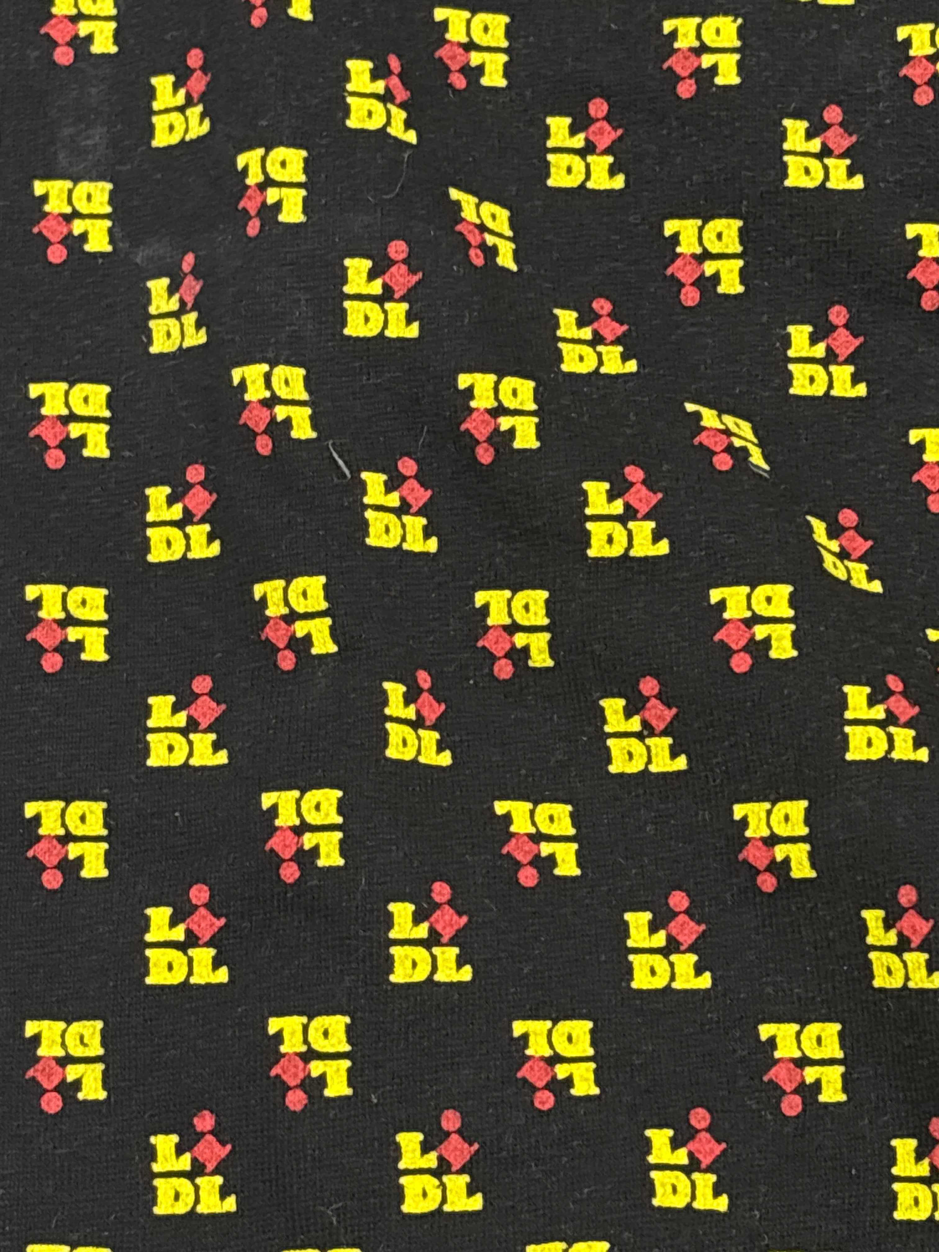 Livergy Men's Black Lidl Logo Print Cotton Joggers
