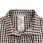 Jacadi Paris Kids Brown Gingham Cotton Shirt - Size 12A