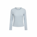 Ardene Collective Light Blue Ribbed Long Sleeve Top
