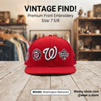 New Era Red Washington Nationals Flat-Brim Cap