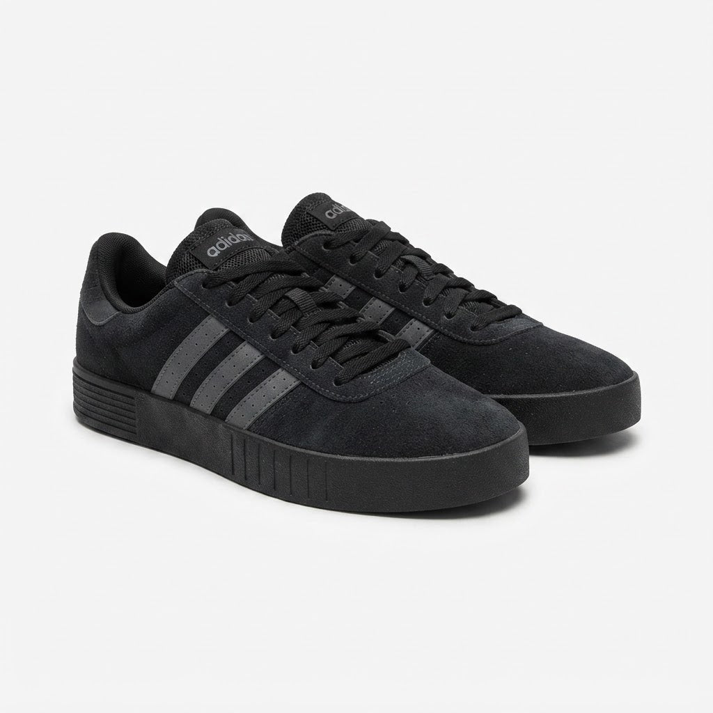 adidas Adidas Grey Suede Low-Top Sneakers