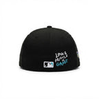 New Era Black Florida Marlins MLB Fitted Cap