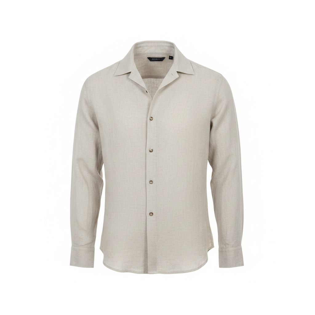 Esmara Women's Premium Linen Long Sleeve Shirt - Beige