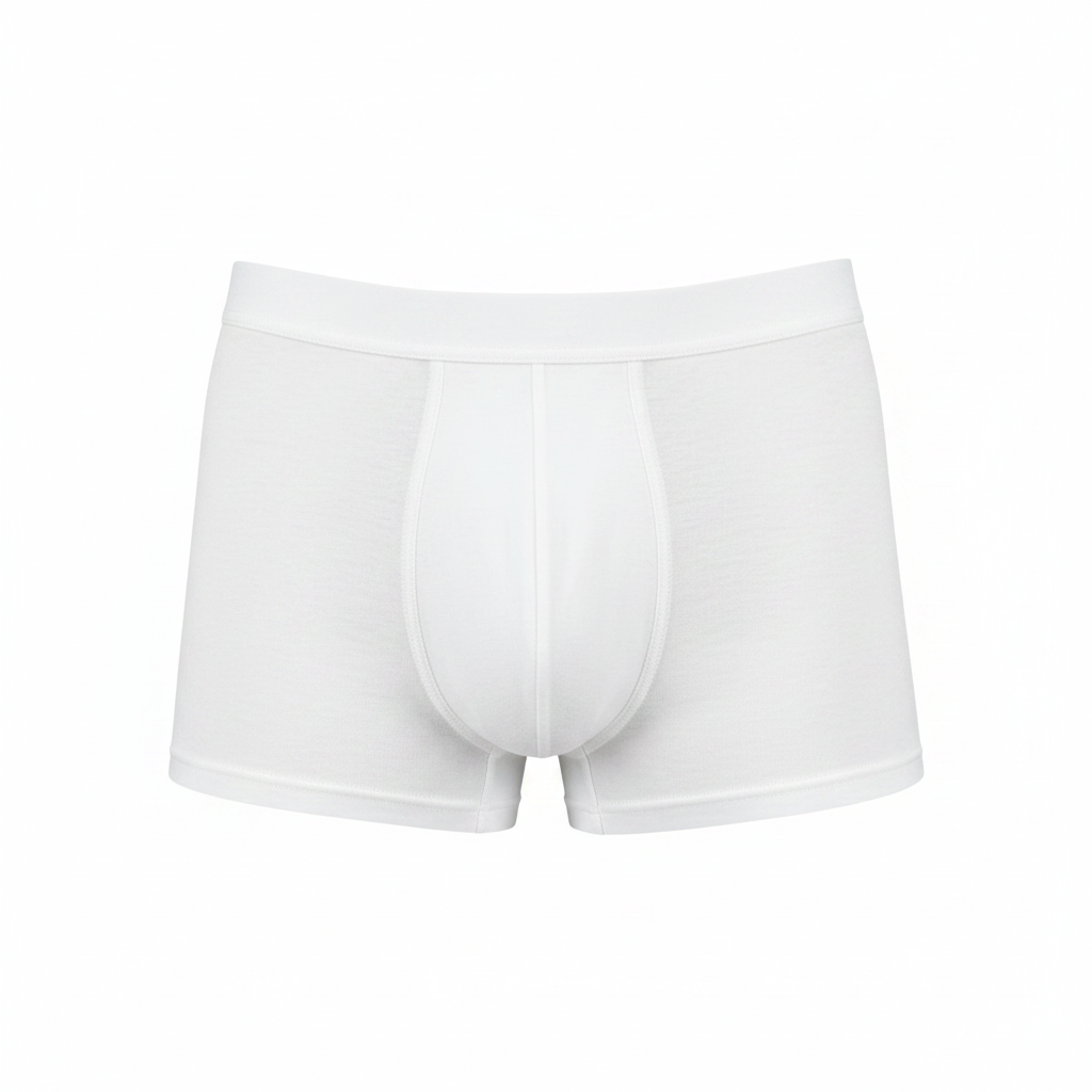 LIVERGY Men's White Cotton Boxer Underwear