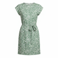 Esmara Green & White Patterned Cotton Tie-Waist Dress