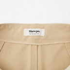 Women's Beige High-Waisted Wide-Leg Trousers
