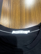 Calvin Klein Jeans Black Short-Sleeve T-Shirt with White Log