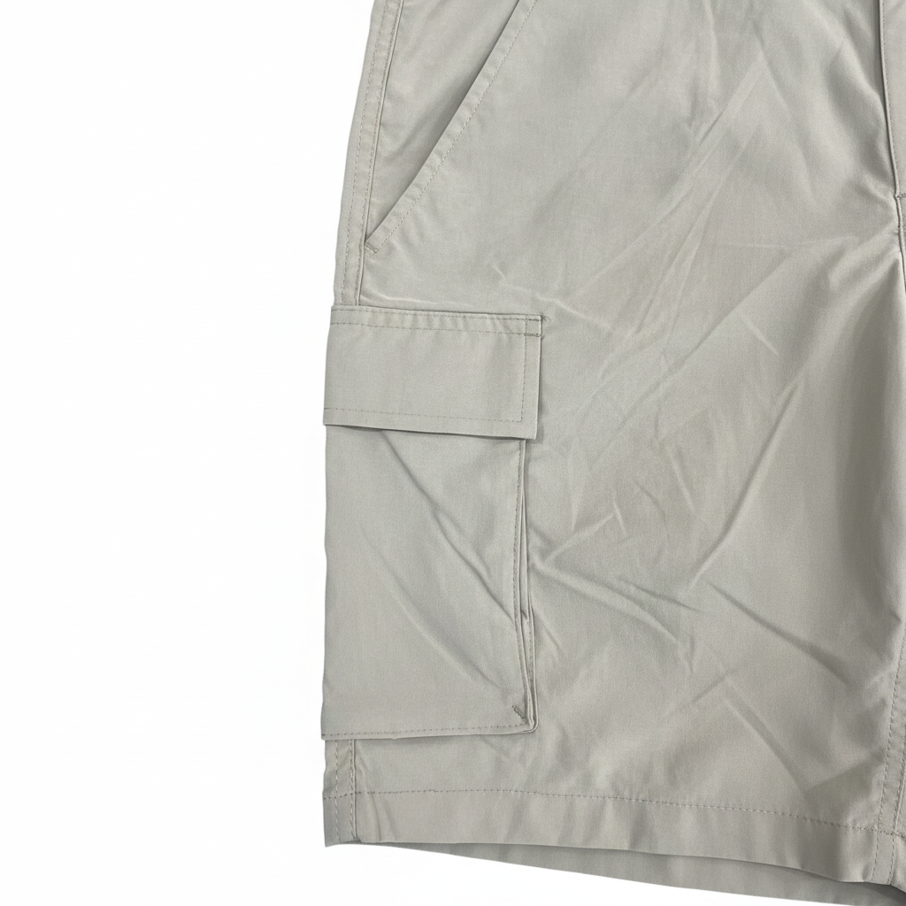 Livergy Men's Khaki Cargo Shorts with Elastic Waist
