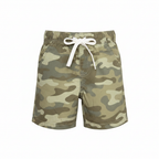 anko Kids' Green Camouflage Woven Drawstring Shorts